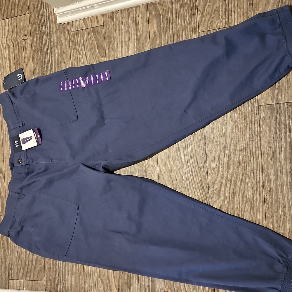 GAP Women's Indigo Blue Twill Joggers Size XXL